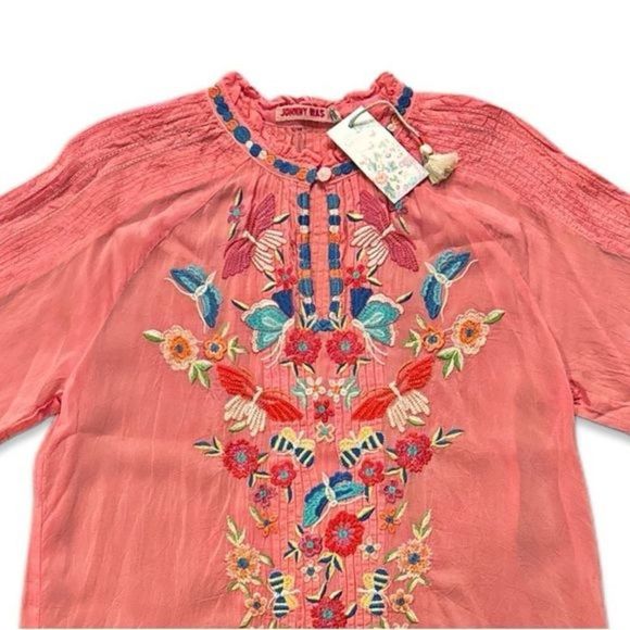 NWT Johnny Was Leona Floral Embroidered Tunic - Picture 10 of 16